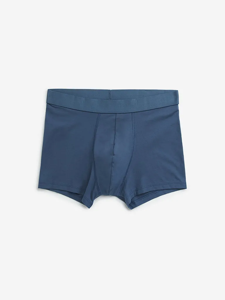 WES Lounge Teal Cotton Blend Trunks - Pack of 3