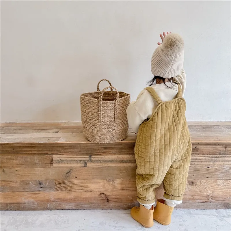 Winter Cotton-Padded Thick Overalls