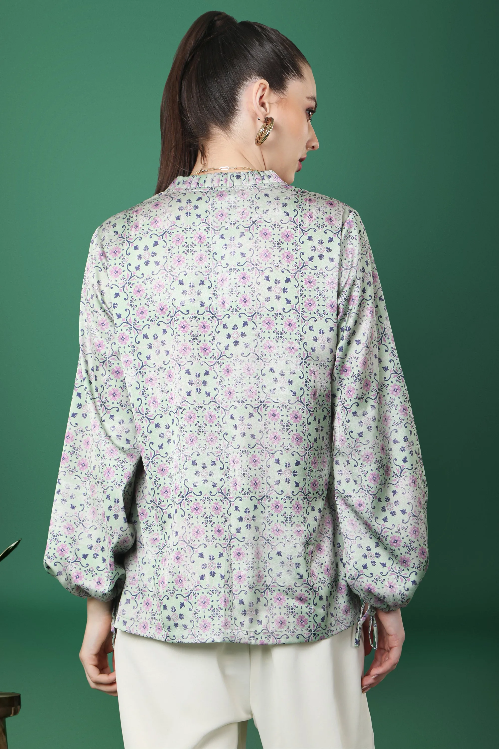 Women’s Floral Printed Full Sleeve Top