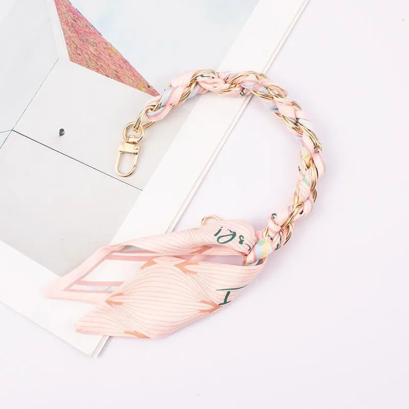 Woven Silk Scarf Mobile Bracelet